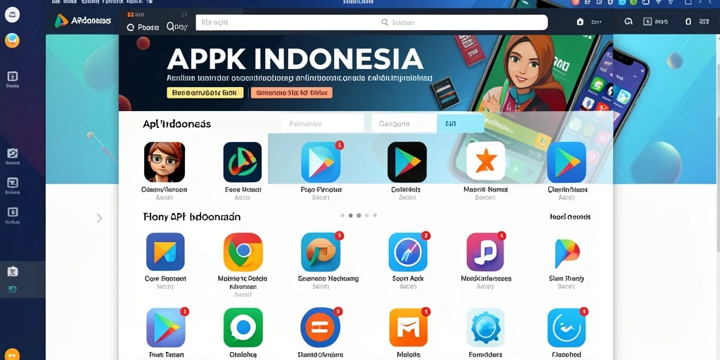 Tampilan karakter menarik dan penuh warna.