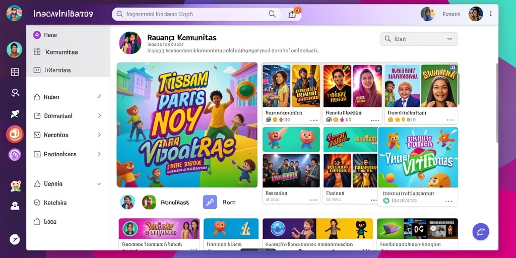 Tampilan permainan slot yang menarik dan berwarna.
