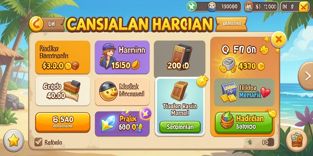 Screenshot menunjukkan tampilan grafis yang menawan.